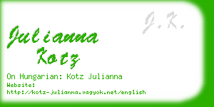 julianna kotz business card